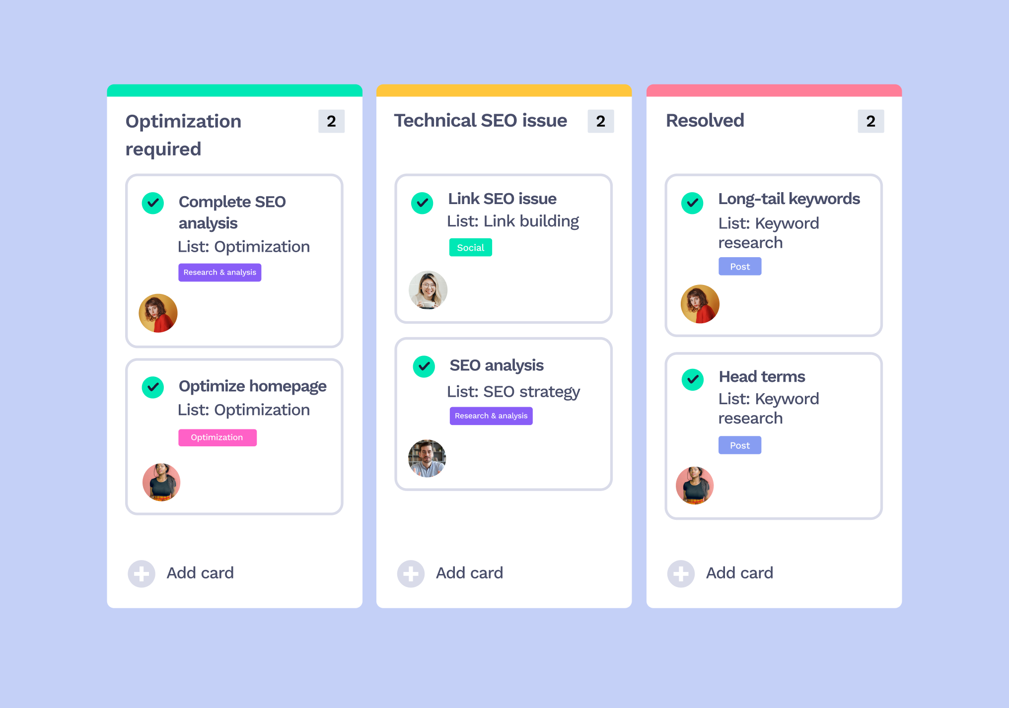 SEO planning template